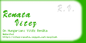 renata vitez business card